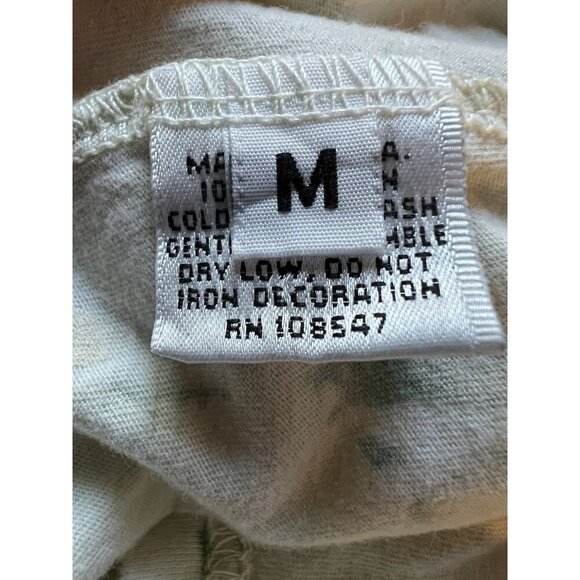 Vintage Y2K GRAIL light green hummingbird paint splatter tshirt M distressed - Picture 9 of 9